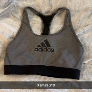 This is an Xsmall adidas sports bra